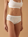 Slip Midi Donna Jadea 533 Cotone Modal e pizzo - 6 Pezzi