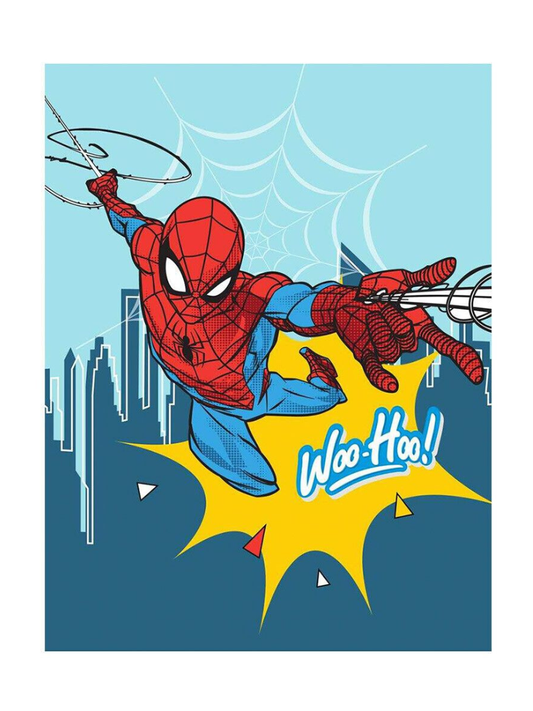 Plaid in Coral SPIDERMAN 100x150