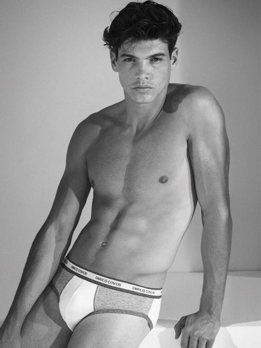 ENRICO COVERI - ES1003 Slip uomo cotone elasticizzato - 6 pezzi