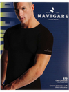 NAVIGARE - 570 T-shirt Uomo Girocollo in Cotone Bielastico - 3 Pezzi