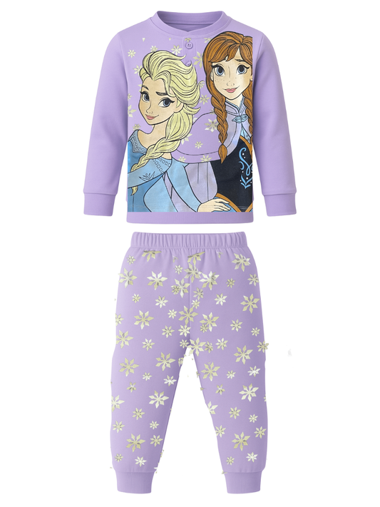 SABOR - Pigiama bambina FROZEN in cotone felpato - 3578
