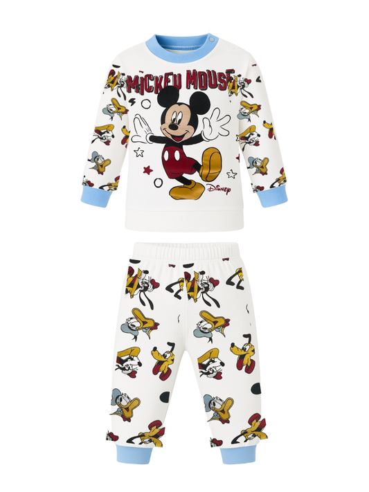 SABOR - Pigiama neonato MIKCEY MOUSE in cotone felpato - 3431