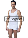 NOTTINGHAM - Canotta uomo spalla larga 100% cotone - 3 Pezzi - VL700