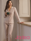 JADEA - Pigiama donna in caldo cotone modello camicia - 5264