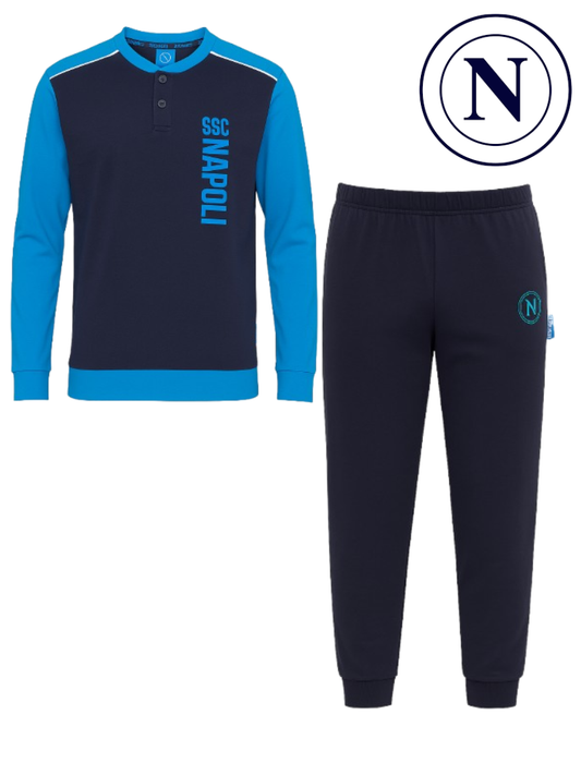 Pigiama uomo SSC NAPOLI in caldo cotone - T10 1200