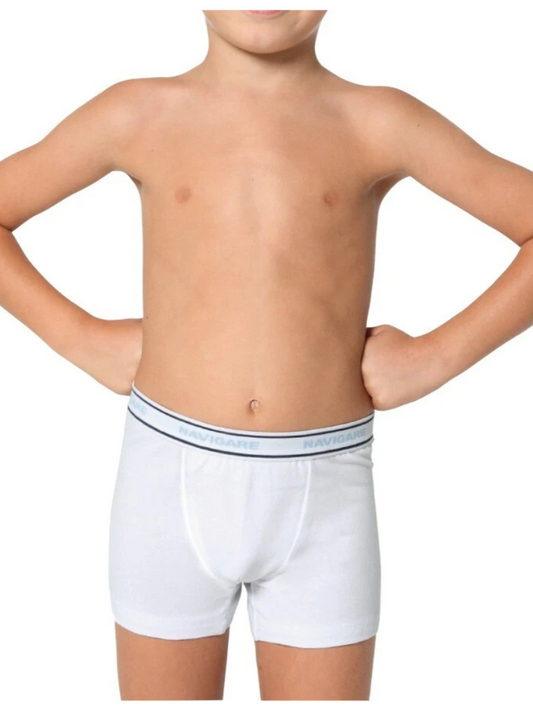NAVIGARE - 13022 Boxer Bimbo in Cotone Elasticizzato - 6 Pezzi