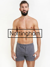 NOTTINGHAM - B416 Boxer uomo in filo fi scozia con apertura - 6 Pezzi