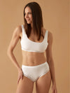 Slip Midi Donna Jadea 532 Cotone Modal e Pizzo - 6 Pezzi