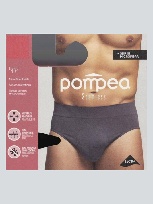 Pompea - Slip Uomo in microfibra SEAMLESS - 3 Pezzi