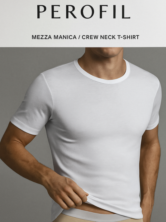 PEROFIL - T-shirt Girocollo Uomo Filo di Scozia - VPRT00007