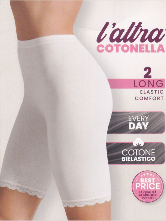 COTONELLA - Slip donna gamba lunga in cotone 3163 - 6 Pezzi