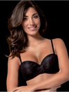 Love and Bra - CLAUDIA Reggiseno a Fascia in Pizzo Coppa-B