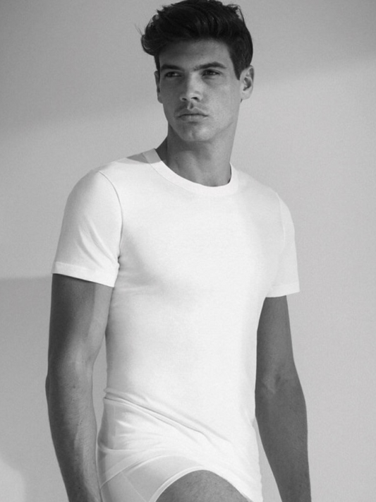 ENRICO COVERI ET1104 - T-shirt uomo collo alto - 3 pezzi