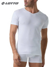 LOTTO - LT1011 T-shirt uomo scollo V in cotone bielastico - 3 pezzi