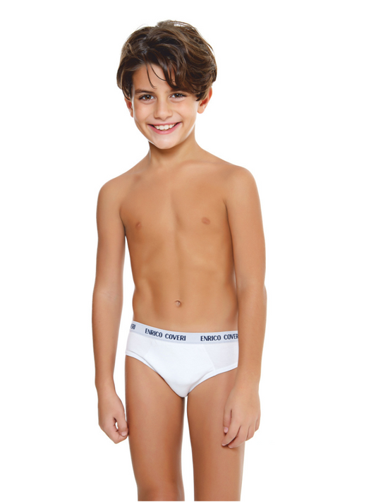 ENRICO COVERI - ES4000 Slip bimbo cotone elasticizzato - 6 pezzi