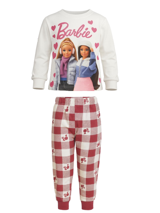 SABOR - Pigiama bambina BARBIE in cotone felpato - 1771