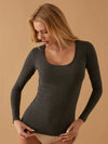 Maglia Manica Lunga Scollo Lollo in Cotone Elasticizzato Jadea 4056