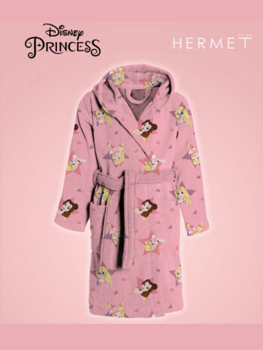 HERMET - Accappatoio bimba in spugna PRINCIPESSE DISNEY