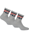 FILA - 9398 Calzini Quarter Unisex in cotone - 3 Paia