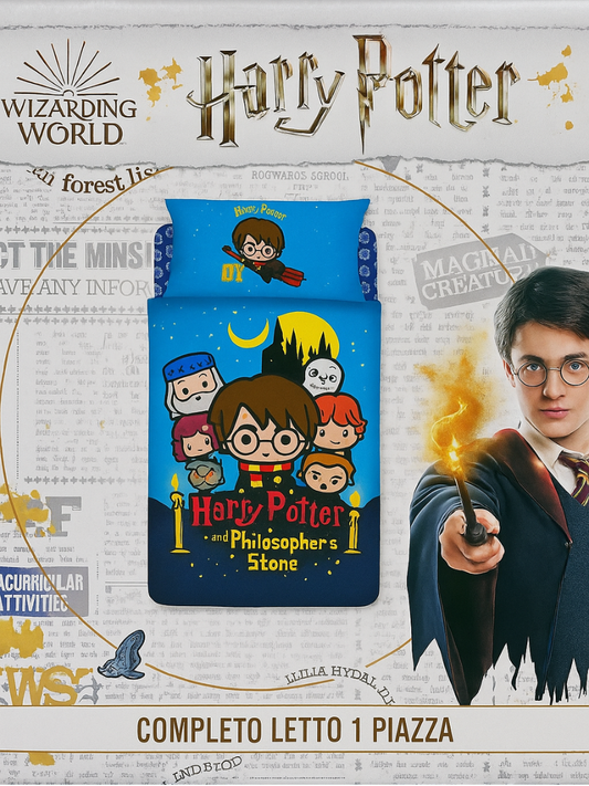 HERMET - Completo letto singolo HARRY POTTER 100% cotone