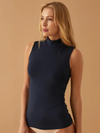 Lupetto Smanicato Donna in Cotone Elasticizzato Jadea 4058