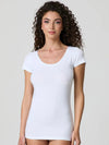 T-shirt Donna Scollo Tondo in Cotone Modal Jadea 4181