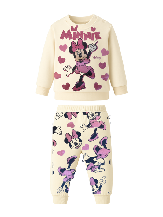 SABOR - Pigiama neonato MINNIE in cotone felpato - 2057
