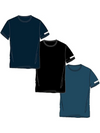 NAVIGARE - 516 T-shirt Uomo Girocollo in Cotone - 3 Pezzi
