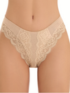 Love and Bra - 303 Slip Vita Alta in Cotone Elasticizzato e Pizzo