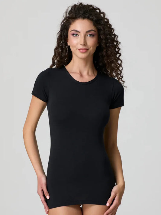 T-Shirt Donna Girocollo in Cotone Modal 4180