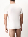 CAGI - T-shirt Uomo Scollo a V in Lana e Cotone - 5329