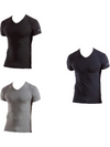 ENRICO COVERI - ET1001 T-shirt uomo cotone bielastico scollo V - 3 pezzi