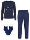 RELIABLE - Pigiama donna in caldo cotone + calzini - CLORILDE