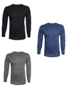 ENRICO COVERI - ET1204 Maglia manica lunga caldo cotone - 3 pezzi