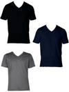 ENRICO COVERI - ET1201 T-shirt uomo scollo a V caldo cotone - 3 pezzi