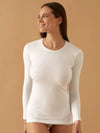 Maglia Manica Lunga Girocollo in Cotone Elasticizzato Jadea 4055