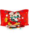 DISNEY - Completo letto MICKEY MOUSE NATALE 100% Cotone - Singolo