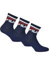 FILA - 9398 Calzini Quarter Unisex in cotone - 3 Paia
