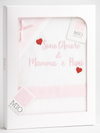 MIO PICCOLO - Set Lenzuola Culla 100% Cotone Amore di Mamma e Papà - Art.37