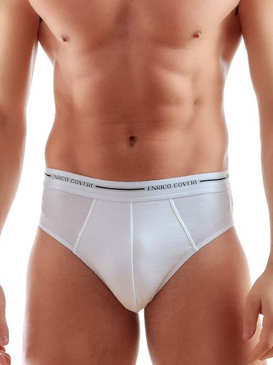 ENRICO COVERI - ES1000 Slip uomo elastico esterno - 6 pezzi