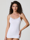 Canotta Donna Spalla Stretta in Cotone con Pizzo Macramè Jadea 9000 - 3 Pezzi