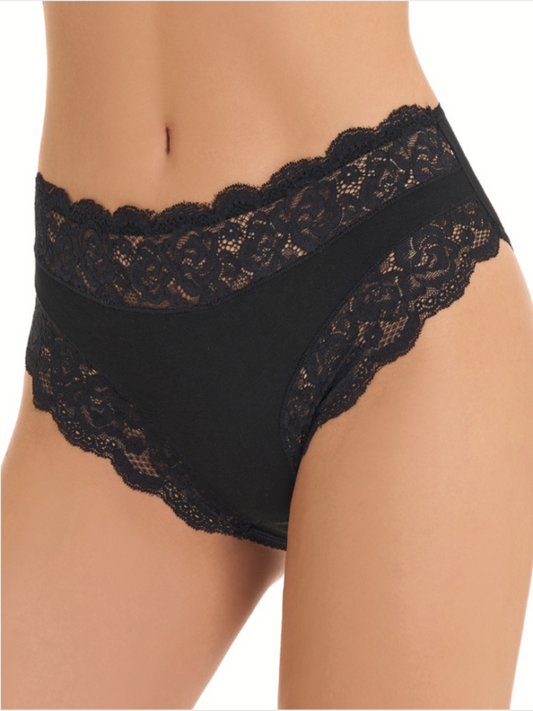 Love and Bra - 304 Slip in Cotone Elasticizzato e Pizzo