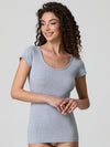 T-shirt Donna Scollo Tondo in Cotone Modal Jadea 4181