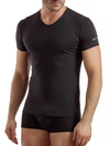 ENRICO COVERI - ET1001 T-shirt uomo cotone bielastico scollo V - 3 pezzi