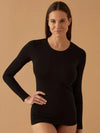 Maglia Manica Lunga Girocollo in Cotone Elasticizzato Jadea 4055