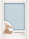 BASSETTI - Quadrato in Garza 100% Cotone 3 Pezzi - Art.60