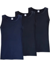 NOTTINGHAM - Canotta uomo spalla larga 100% cotone - 3 Pezzi - VL700