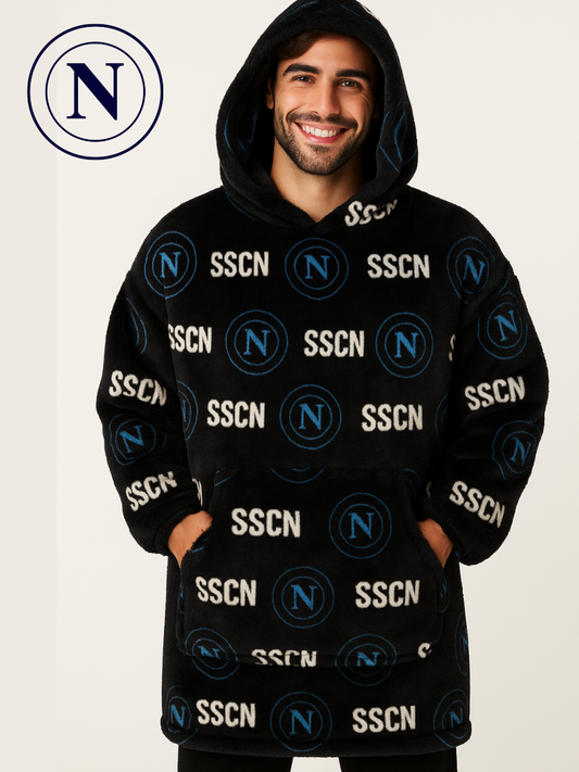 Poncho in Coral SSC NAPOLI
