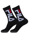 FILA - 9598 Calzini Spugna Unisex con Big Logo - 2 Paia