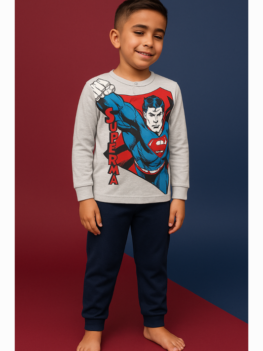 SABOR - Pigiama Bimbo SUPERMAN Caldo Cotone - DC40M7619